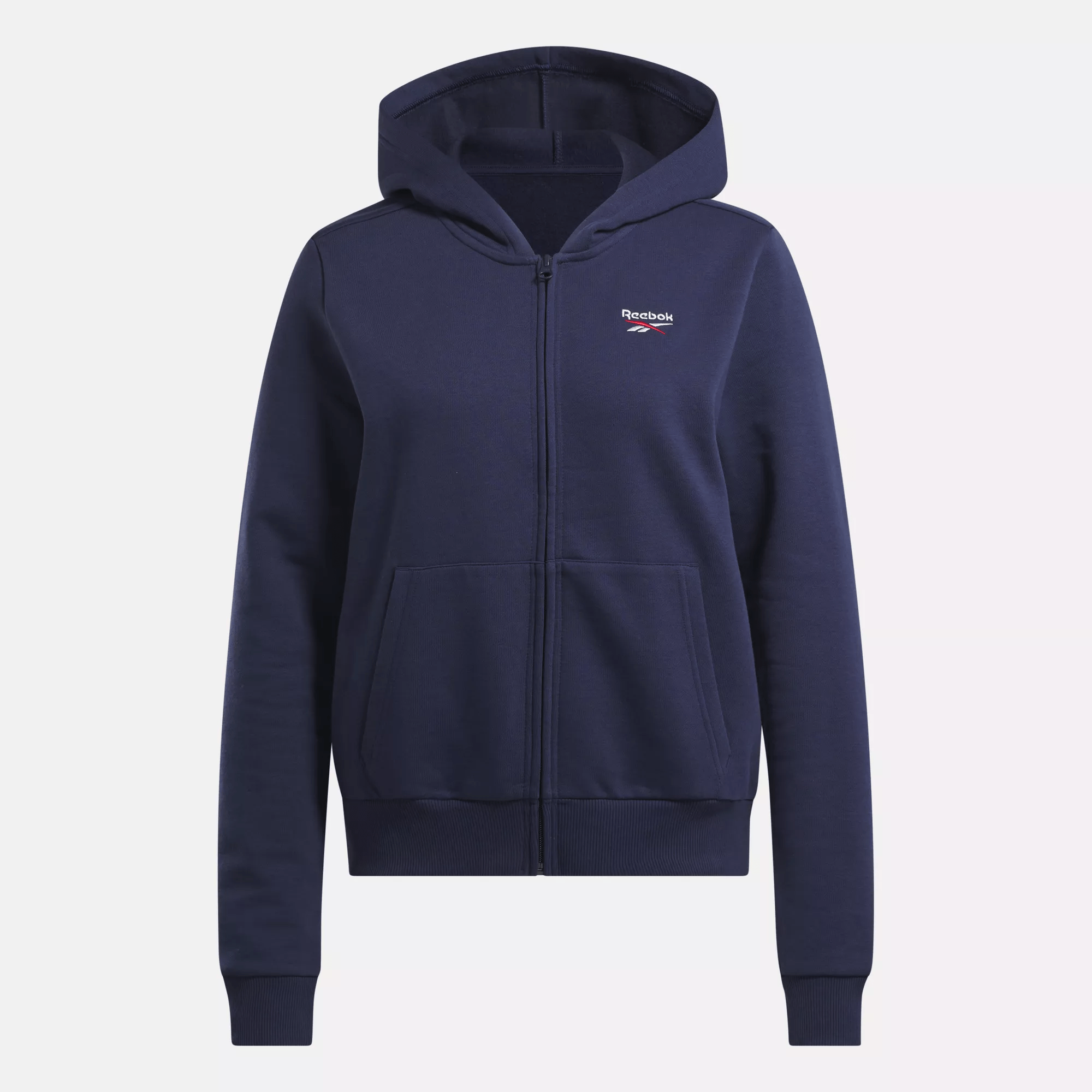 Women's Reebok Identity Small Logo Fleece Full-Zip Hoodie - Image 4
