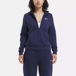 Women's Reebok Identity Small Logo Fleece Full-Zip Hoodie