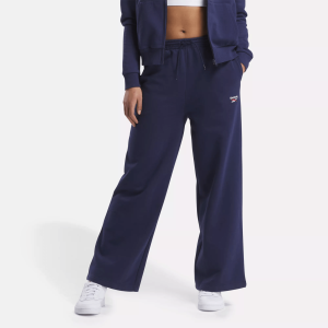 Women's Reebok Identity Small Logo Fleece Wide Leg Pants