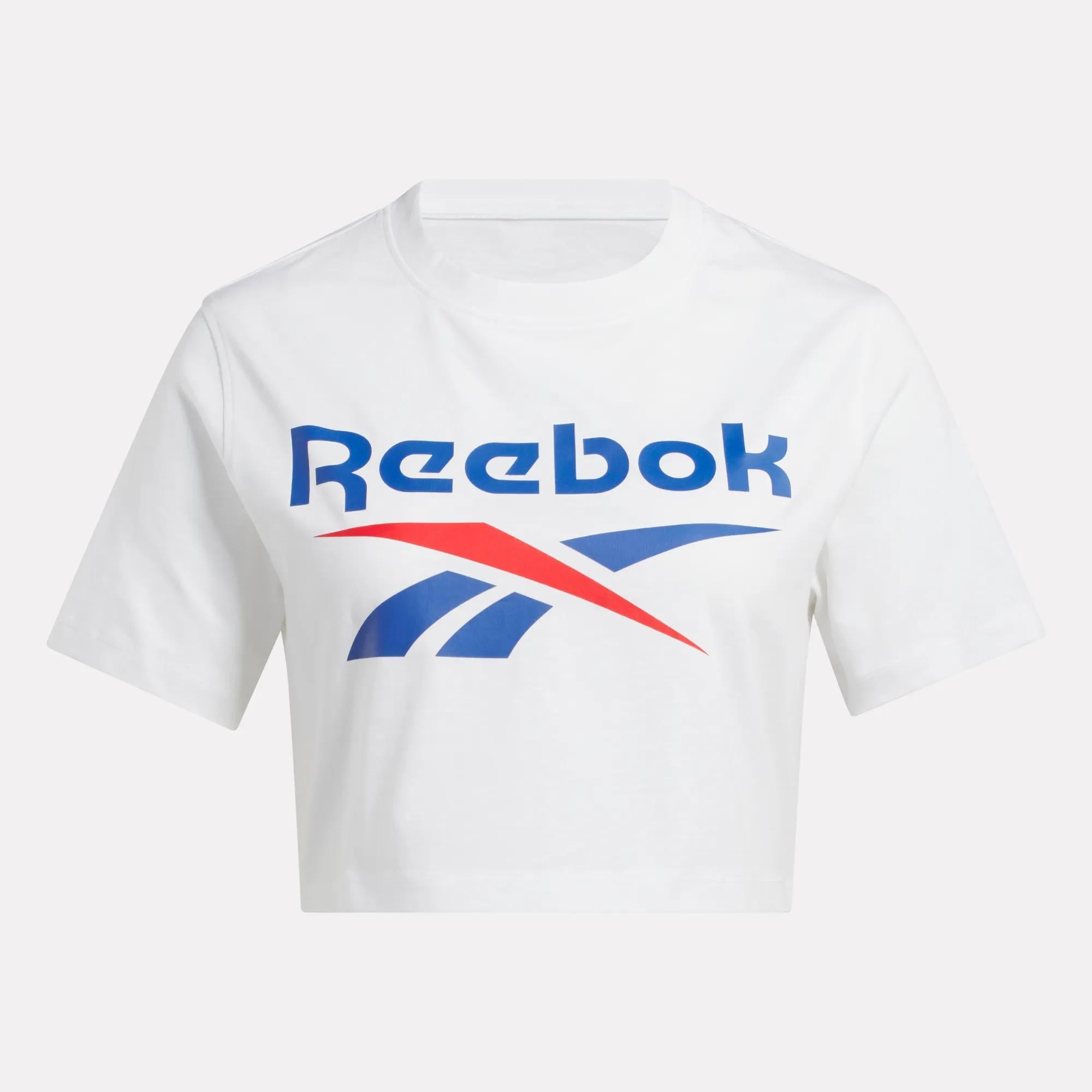 Women's Two-Color Logo Crew Cropped Short Sleeve Tee - Image 5