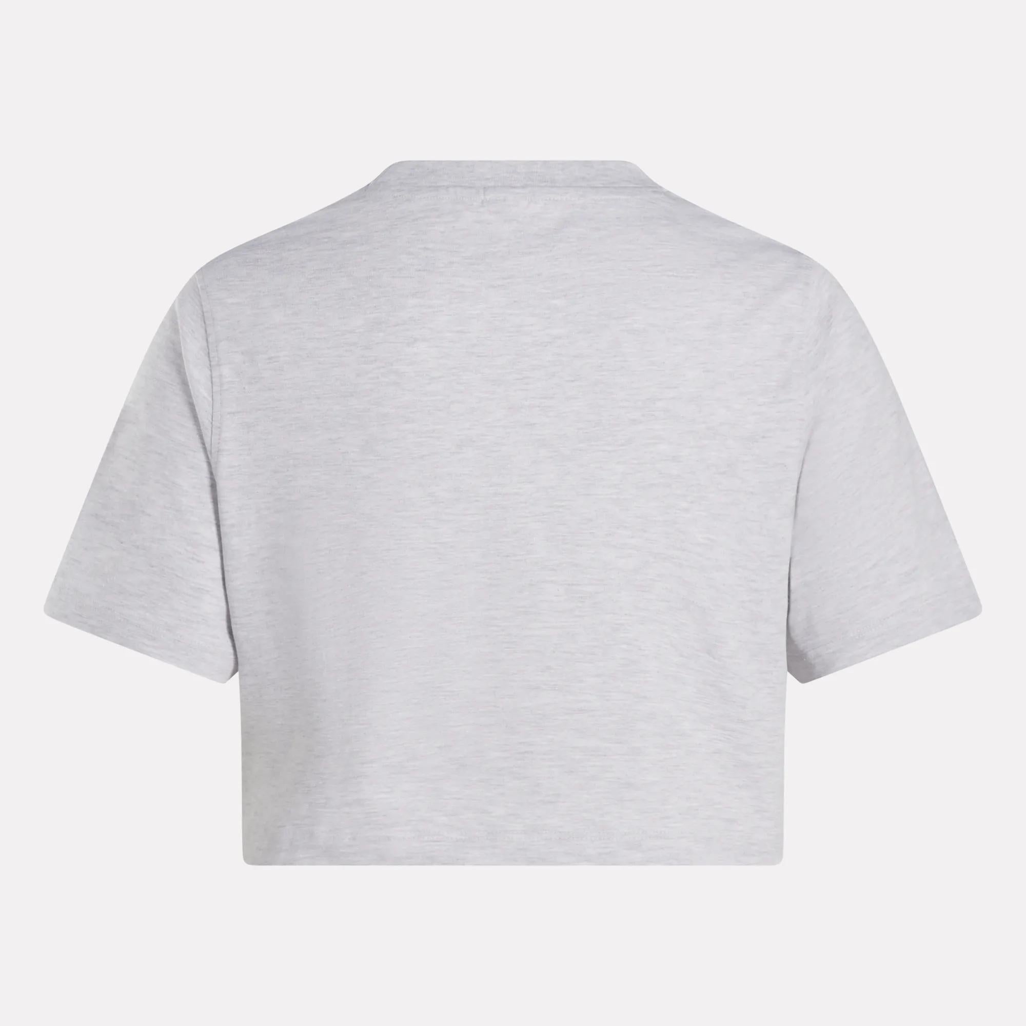 Women's Two-Color Logo Crew Cropped Short Sleeve Tee - Image 4