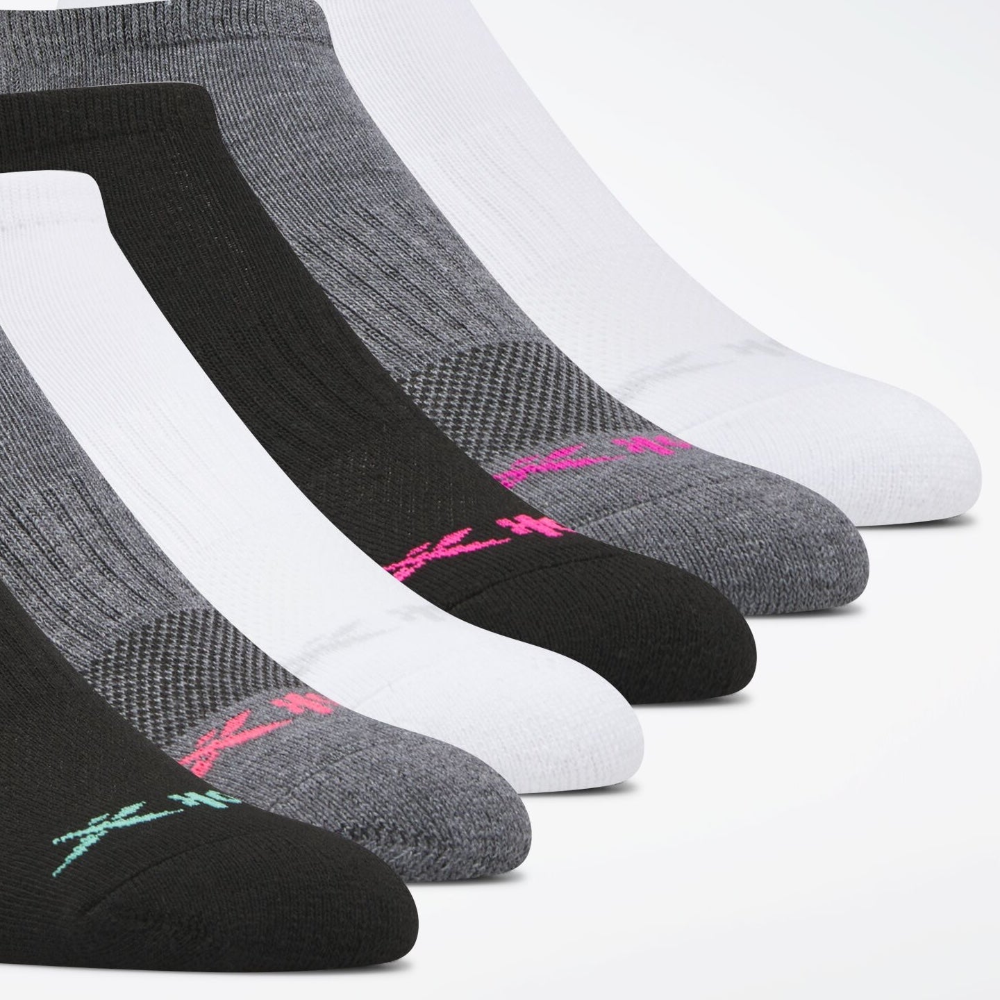 Women's Reebok Basic Low-Cut Socks 6 Pairs - Image 2