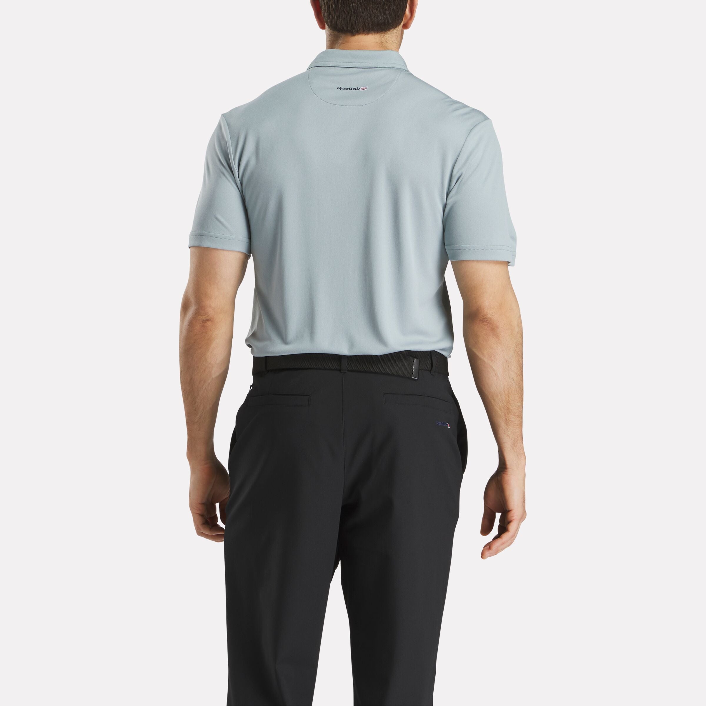 Men's Short Sleeve Oxford Knit Pique Polo Shirt - Image 3