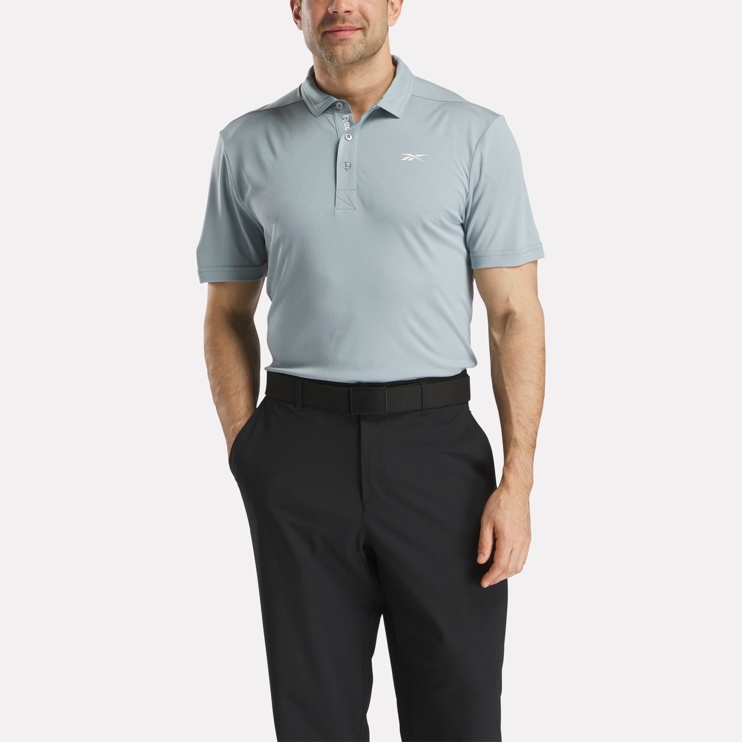 Men's Short Sleeve Oxford Knit Pique Polo Shirt