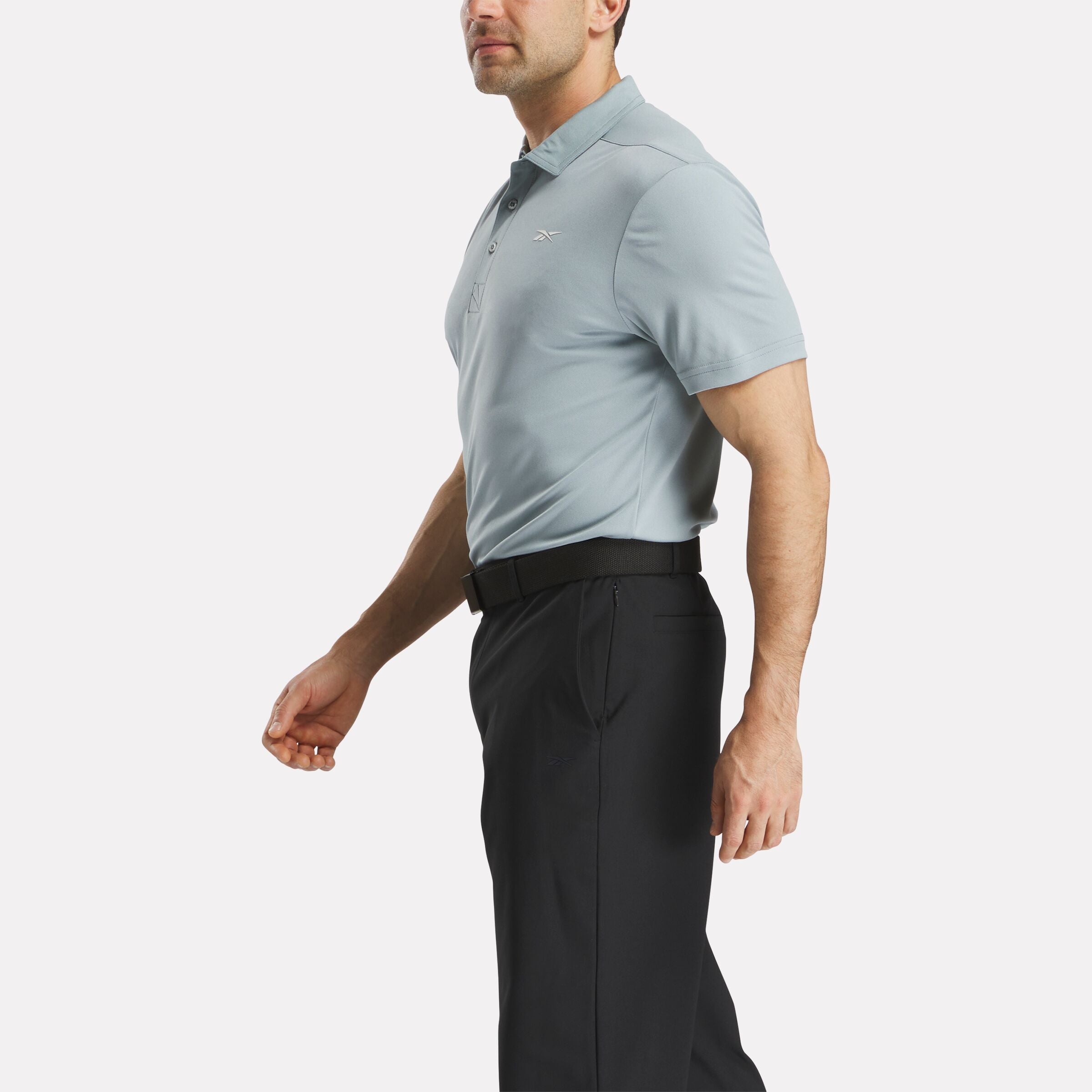 Men's Short Sleeve Oxford Knit Pique Polo Shirt - Image 2