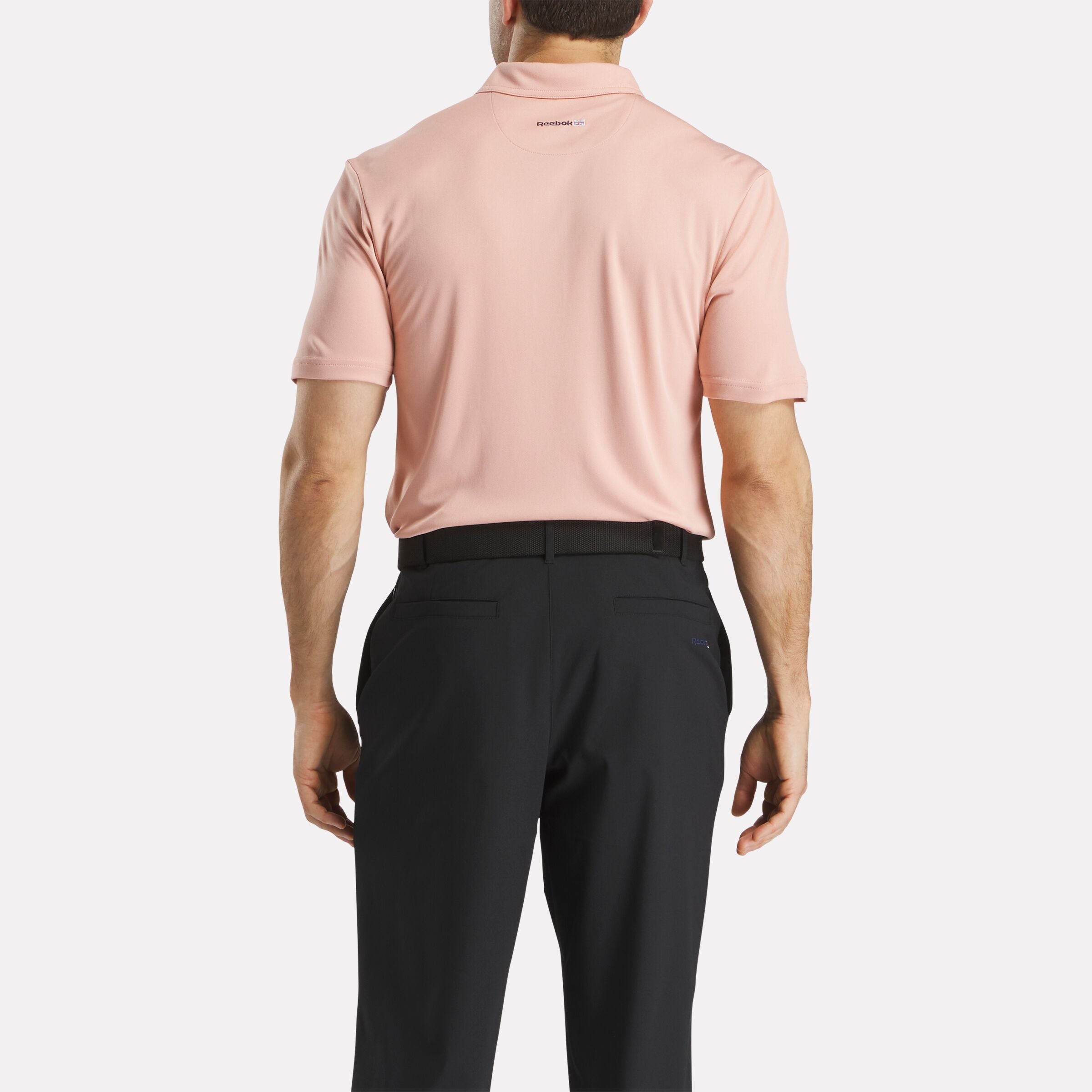 Men's Short Sleeve Oxford Knit Pique Polo Shirt - Image 3