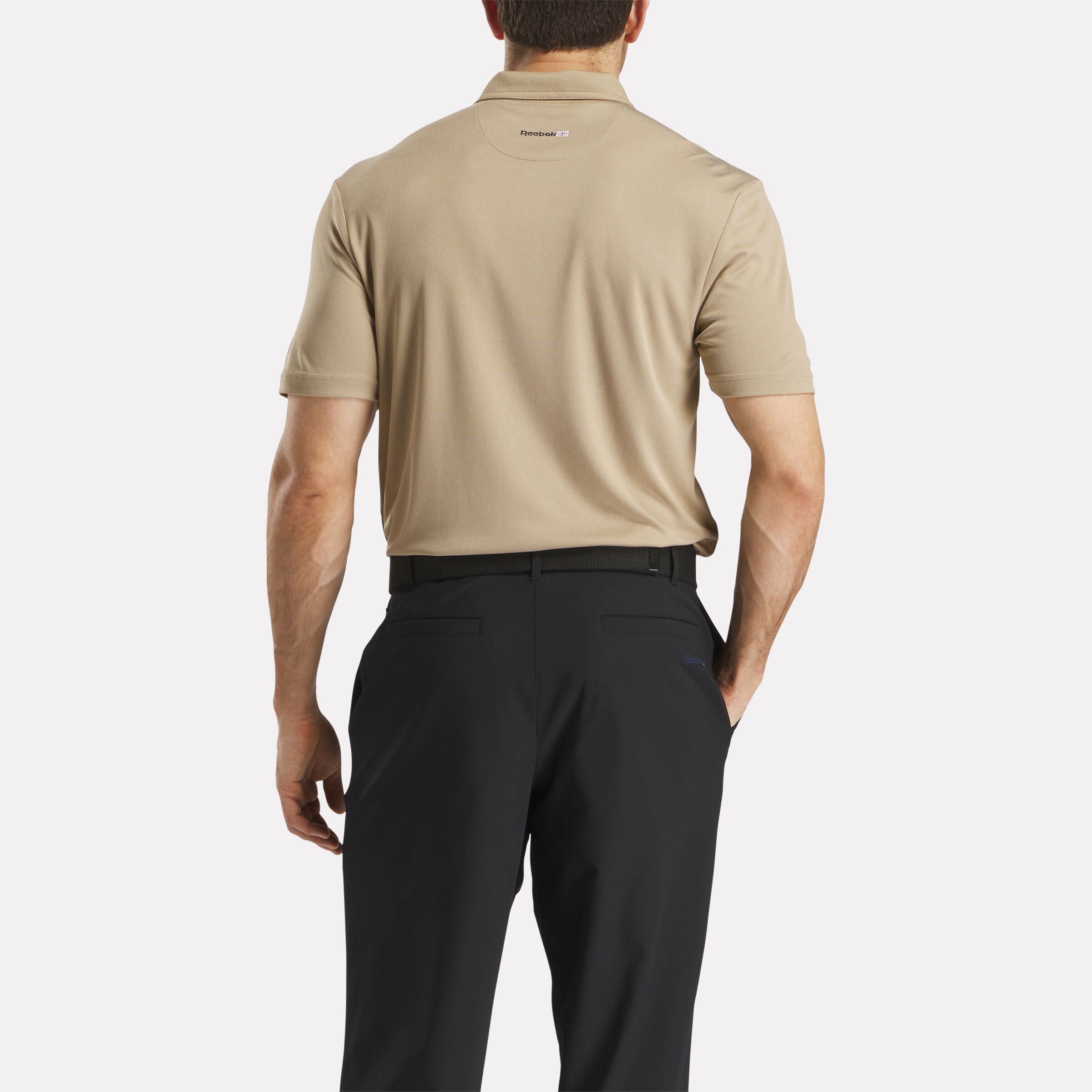 Men's Short Sleeve Oxford Knit Pique Polo Shirt - Image 3