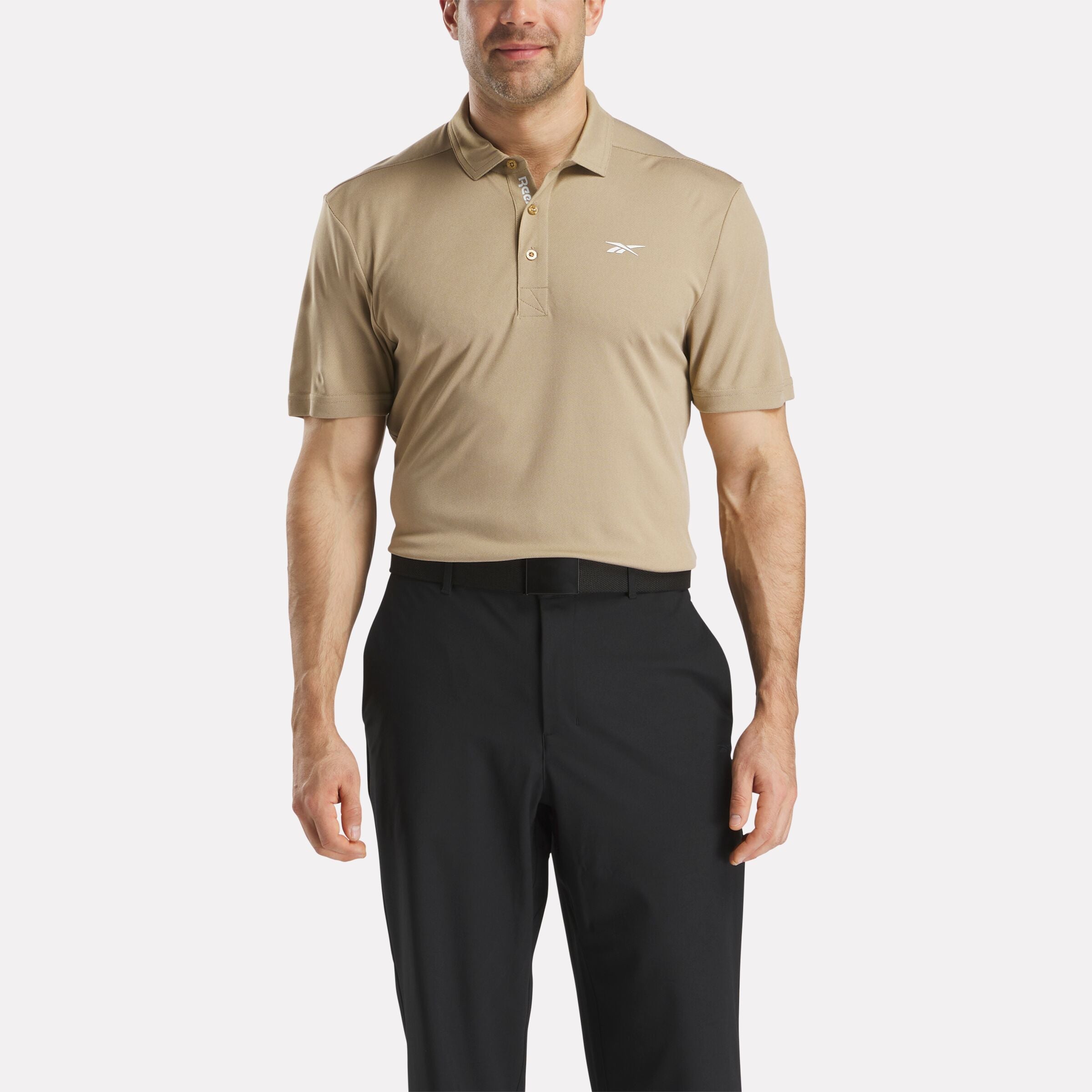 Men's Short Sleeve Oxford Knit Pique Polo Shirt