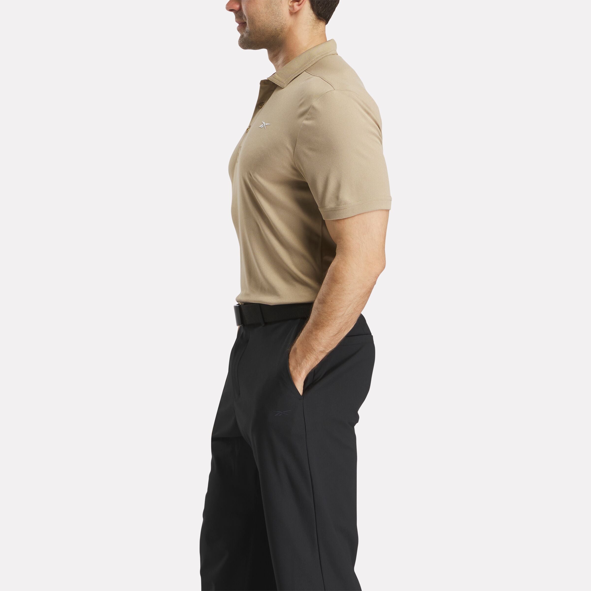 Men's Short Sleeve Oxford Knit Pique Polo Shirt - Image 2