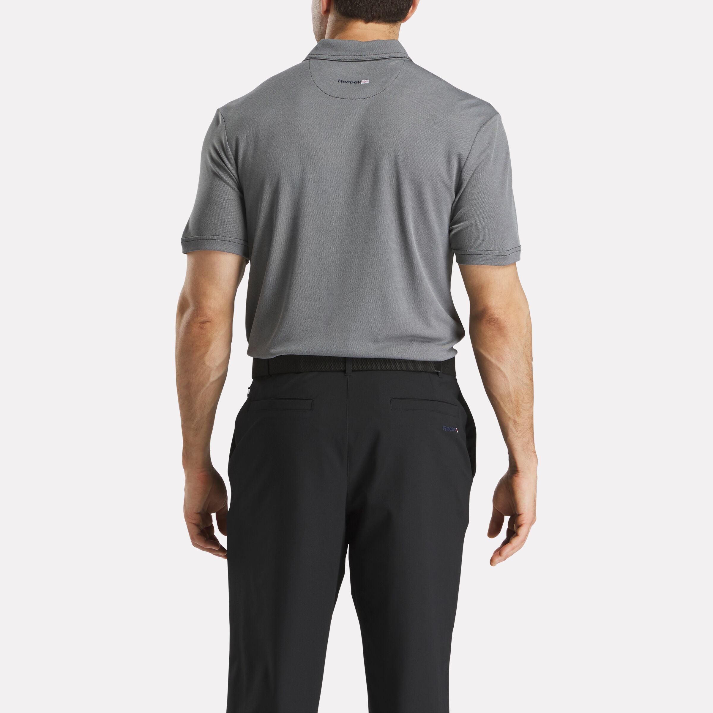 Men's Short Sleeve Oxford Knit Pique Polo Shirt - Image 4