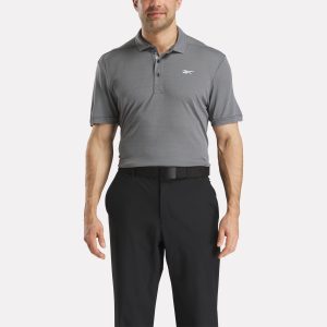 Men's Short Sleeve Oxford Knit Pique Polo Shirt