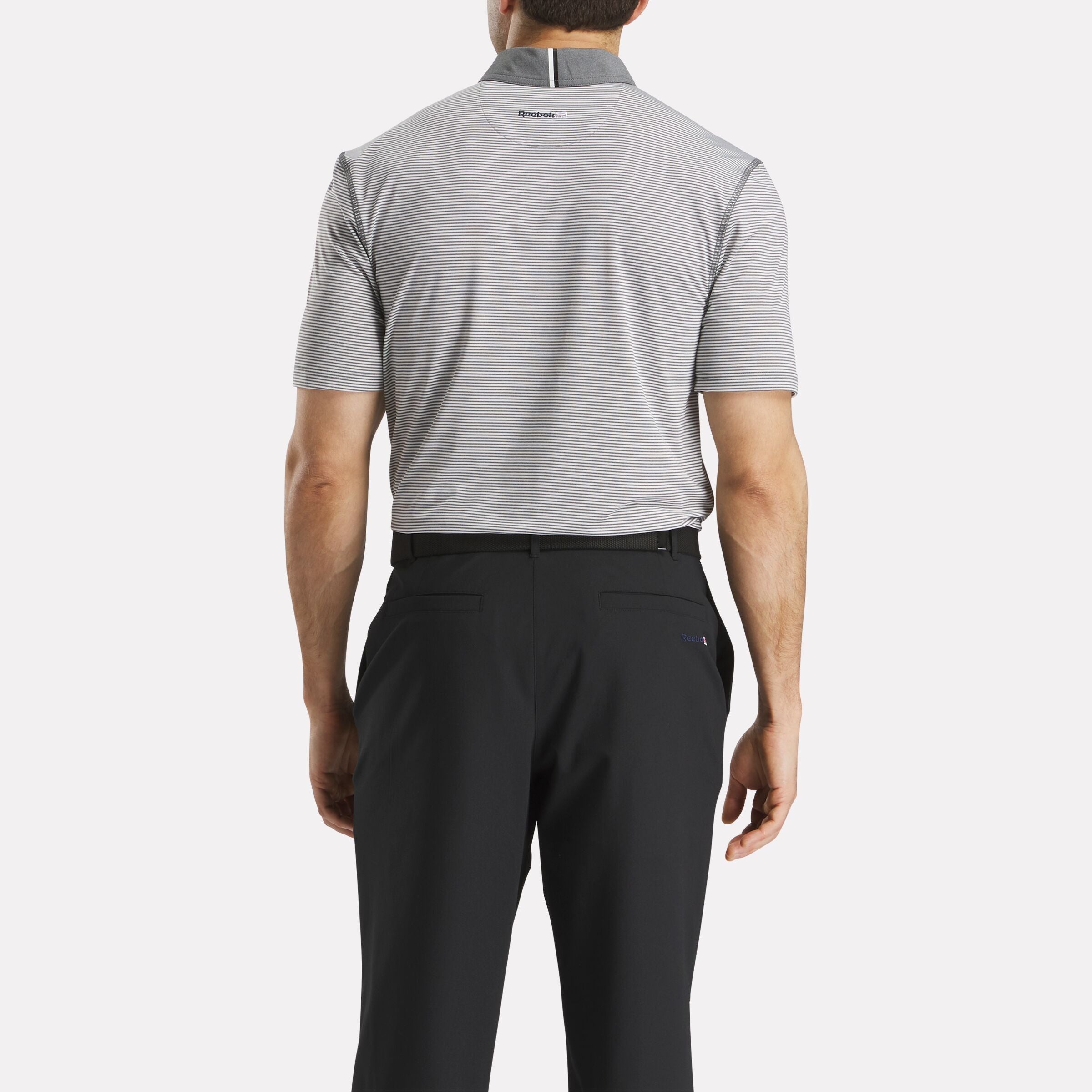 Men's Short Sleeve Core Stripe Polo Shirt - Image 3