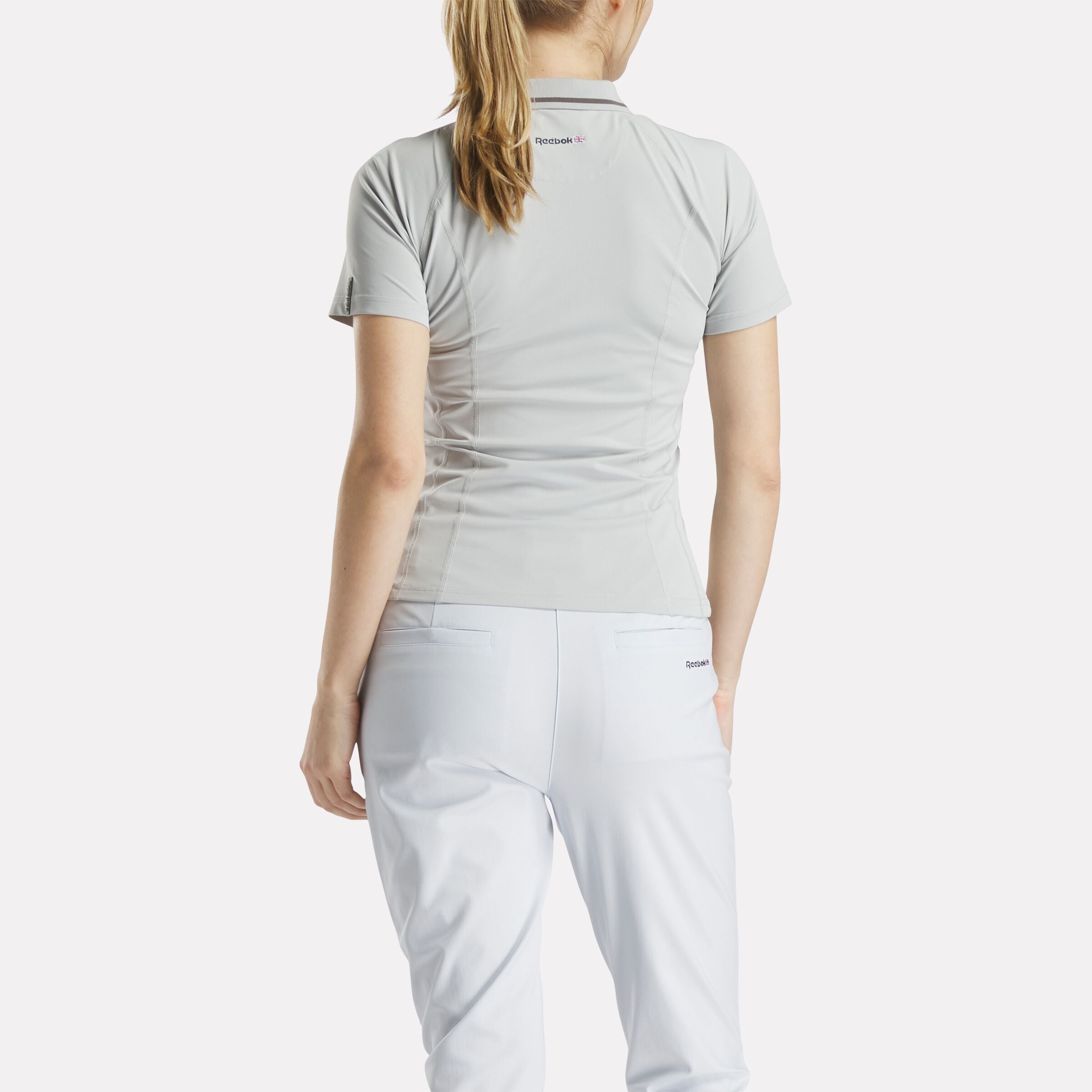 Women's Short Sleeve Zip Bodycon Golf Polo Shirt - Image 5