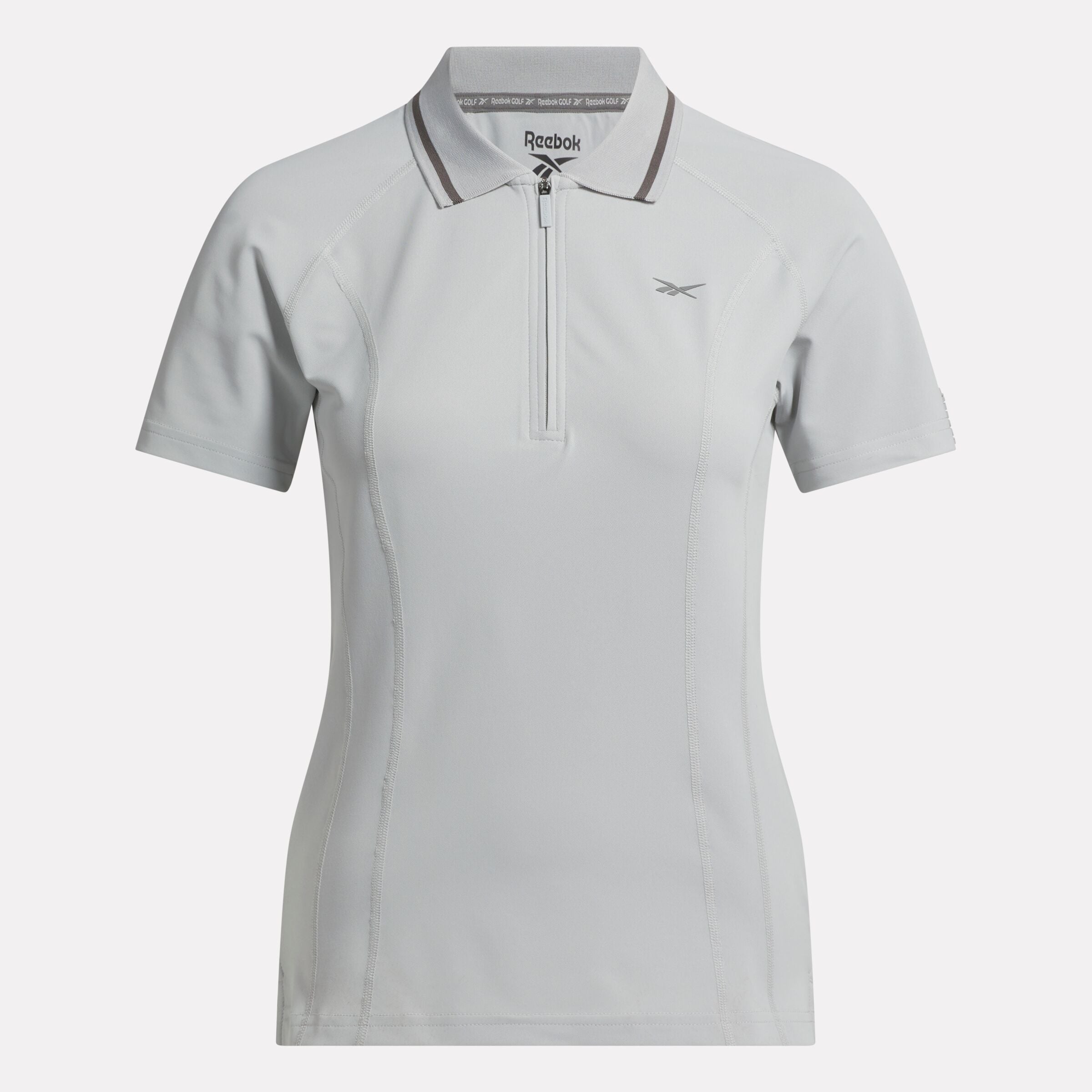 Women's Short Sleeve Zip Bodycon Golf Polo Shirt - Image 3