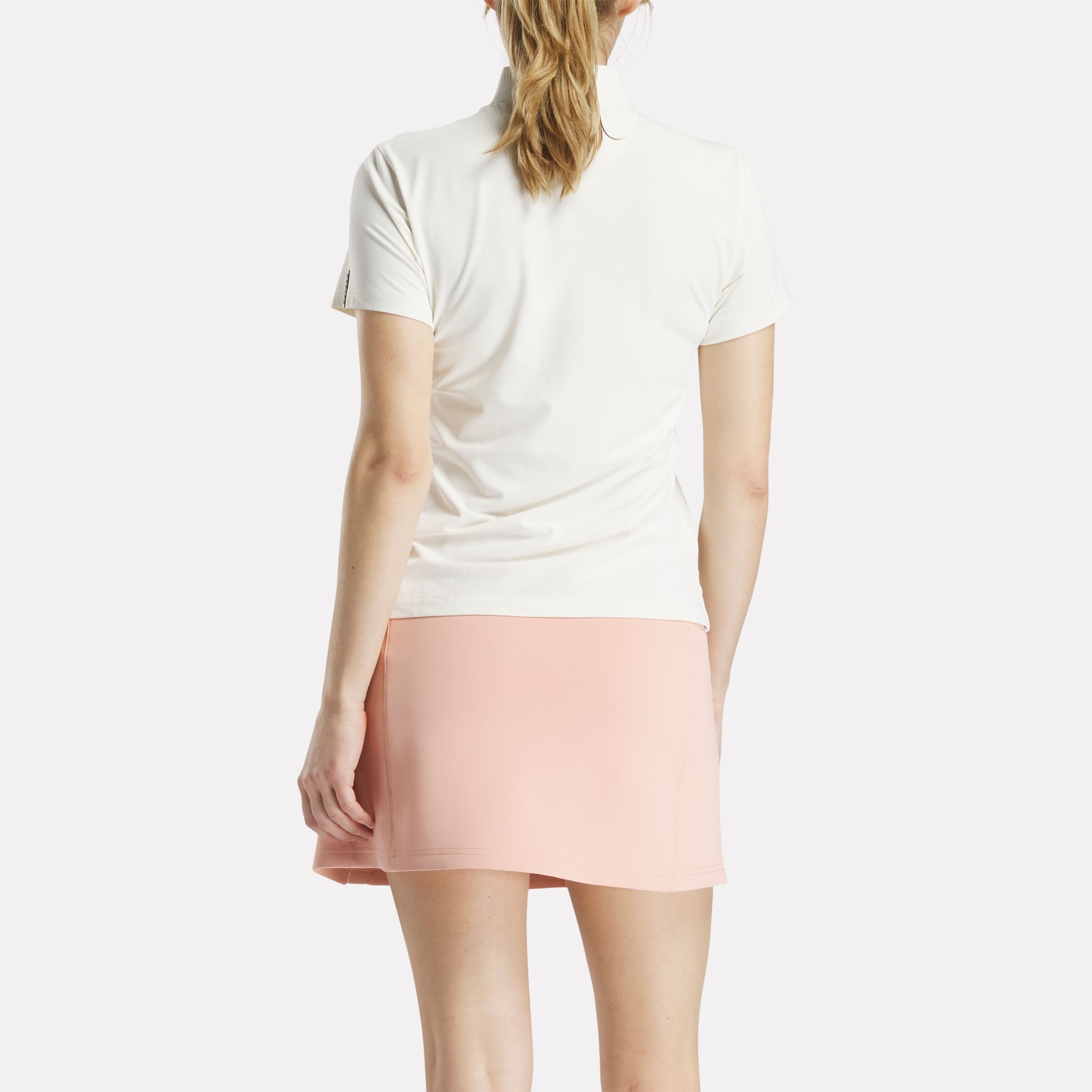 Women's Short Sleeve Stretch Pique Placket Polo Shirt - Image 5