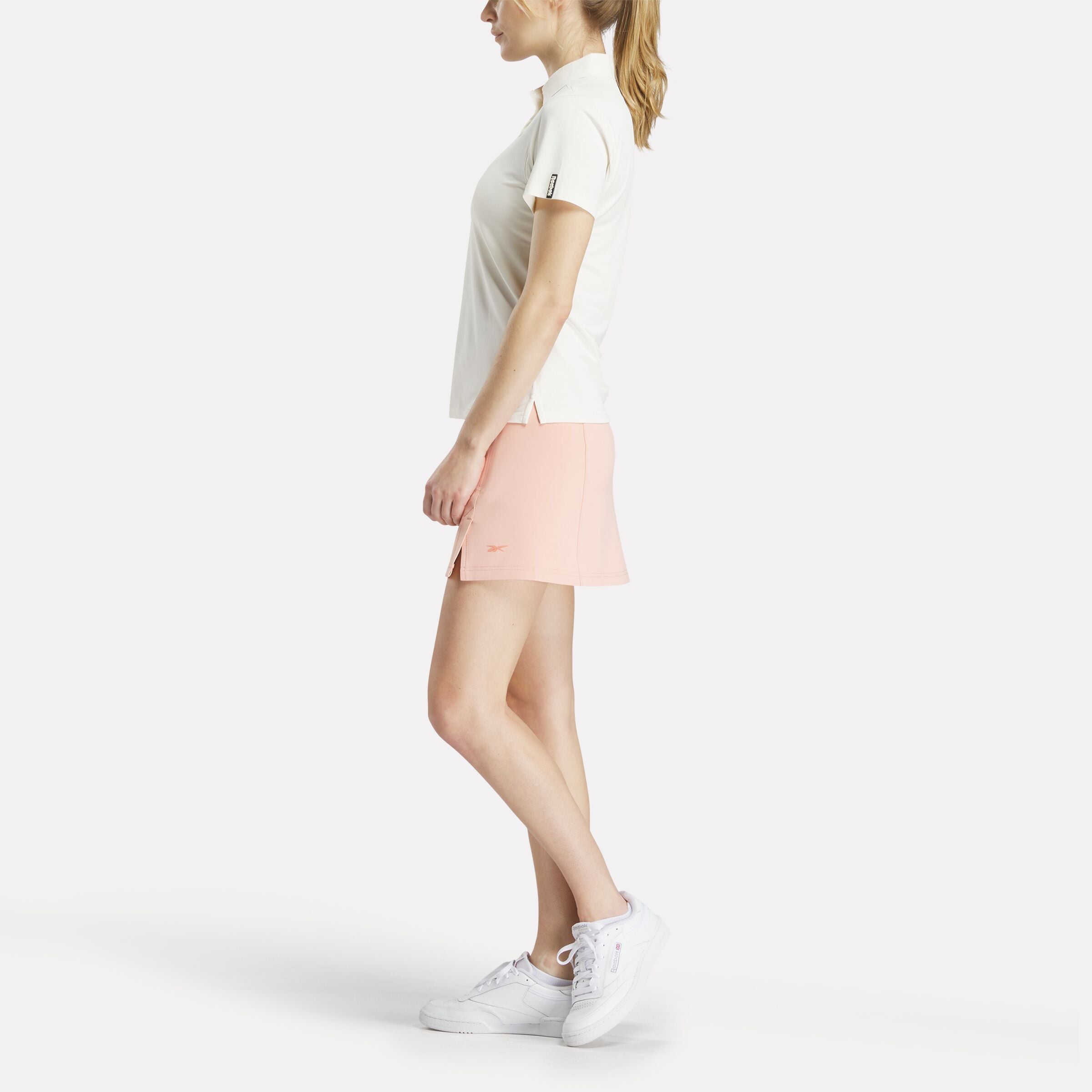 Women's Short Sleeve Stretch Pique Placket Polo Shirt - Image 3